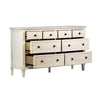 Lugano Whitewash Finish Dresser Model DOV18126