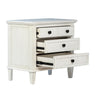 Lugano Whitewash Finish Nightstand Model DOV18127