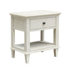 Lugano Whitewash Finish Nightstand Model DOV18128