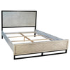 Marino Antique Light Grey Wash and Black Frame Bed Model DOV18131EK