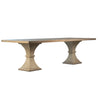 Suez Light Warm Wash Finish Dining TableModel DOV18132