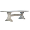 Milan Whitewash Sealed Finish Dining TableModel DOV18135