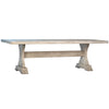 Milan Whitewash Sealed Finish Dining TableModel DOV18135