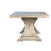 Milan Whitewash Sealed Finish Dining TableModel DOV18135