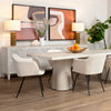 Arya Whitewash Finish Dining TableModel DOV18154