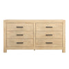 Emmalyn Light Warm Wash and Black Handles Dresser Model DOV18177-LTWW