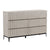 Silvia Light Grey and Black Dresser Model DOV18202-LTGY