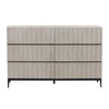 Silvia Light Grey and Black Dresser Model DOV18202-LTGY