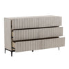 Silvia Light Grey and Black Dresser Model DOV18202-LTGY