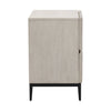 Silvia Light Grey and Black Nightstand Model DOV18203-LTGY