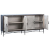 Webb Dark Ceruse Body and Light Grey Finish Doors Sideboard Model DOV18513