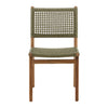 Francisca Green and Natural Outdoor Dining Chair Set Of 2Model DOV18809-GREN