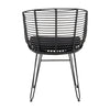 Ishani Black Finish Outdoor Dining Chair Set Of 2Model DOV18810