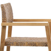 Deeta Natural Brown Finish Outdoor Dining Chair Set Of 2Model DOV18813BR