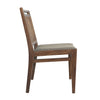 Brinda Medium Brown and Taupe Seat Dining Chair Set Of 2 Model DOV18815