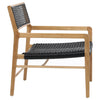 Chloe Black Finish Outdoor Occasional Chair Model DOV18818BK