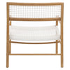 Chloe White Finish Outdoor Occasional Chair Model DOV18818WH