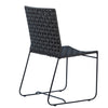 Forbes Black and Charcoal Finish Outdoor Dining Chair Model DOV18819