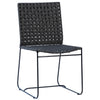 Forbes Black and Charcoal Finish Outdoor Dining Chair Model DOV18819