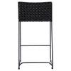 Forbes Black and Charcoal Finish Outdoor Counter Stool Model DOV18819CS