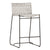 Ezra Grey Rope with Black Powder Coated Frame Outdoor Counter Stool Model DOV18823CS