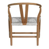 Jerico Natural and White and Light Gray Weave Occasional ChairModel DOV18836