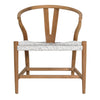 Jerico Natural and White and Light Gray Weave Occasional ChairModel DOV18836