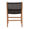 Albano Natural and Black Outdoor Dining Chair Model DOV18838BK