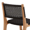 Albano Natural and Black Outdoor Dining Chair Model DOV18838BK