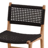 Albano Natural and Black Outdoor Dining Chair Model DOV18838BK