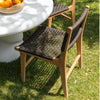 Albano Natural and Black Outdoor Dining Chair Model DOV18838BK