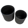 Volos Charcoal Finish Pot Set Of 2Model DOV19236