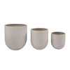 Adahlia Cream Planter Set Of 3Model DOV19269-CREM