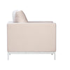 Blaydon White Sand Finish and White Base Outdoor Occasional Chair Model DOV19502