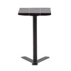 Lucy Black and Brass Tic-Tac-Toe Side Table Model DOV22023-BLCK