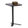 Lucy Black and Brass Tic-Tac-Toe Side Table Model DOV22023-BLCK