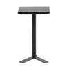 Lucy Black and Brass Tic-Tac-Toe Side Table Model DOV22023-BLCK