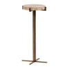 Hesper Natural and Brass Side TableModel DOV22026-NATL