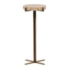 Hesper Natural and Brass Side TableModel DOV22026-NATL