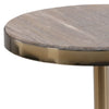 Inara Natural and Brass Side TableModel DOV22029-NATL