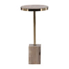 Inara Natural and Brass Side TableModel DOV22029-NATL