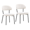 Mira Cream Dining Chair Set Of 2 Model DOV23016-CREM