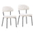 Mira Cream Dining Chair Set Of 2 Model DOV23016-CREM