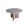 Harrell White Terrazzo and Antique Wood Wash Finish Round Outdoor Dining TableModel DOV24027