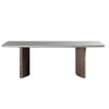 Harrell White Terrazzo and Antique Wood Wash Finish Outdoor Dining Table Model DOV24029