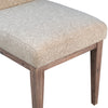 Daisy Natural Warm Wash Legs with Salt and Pepper Upholstery Dining ChairModel DOV24040