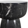 Baltimore Water Transfer Black Marble Print Side TableModel DOV24048BK