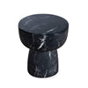 Baltimore Water Transfer Black Marble Print Side TableModel DOV24048BK