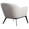 Garza Cream Upholstery with Matte Black Legs Occasional ChairModel DOV24069