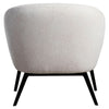 Garza Cream Upholstery with Matte Black Legs Occasional ChairModel DOV24069